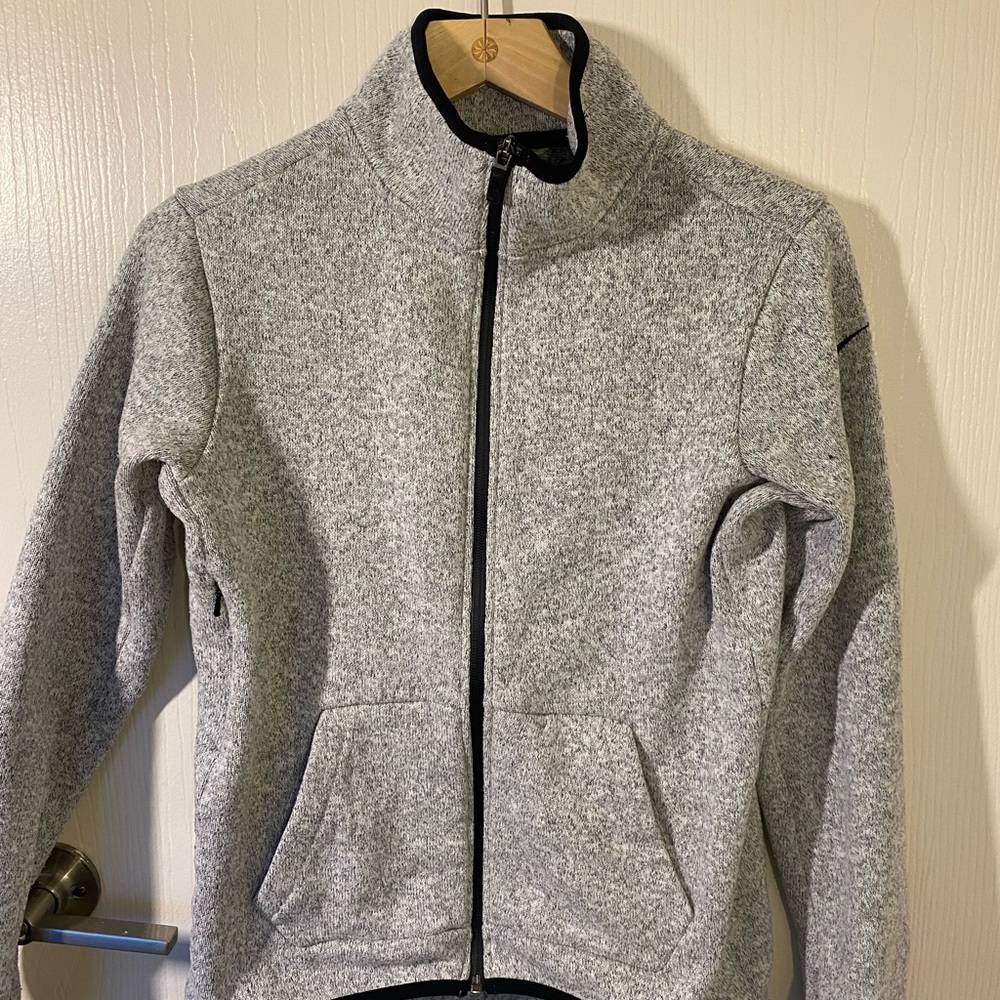 Nike Heather Gray Zip-Up Jacket